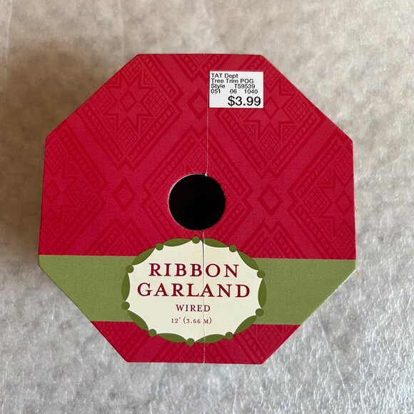 Assorted Christmas Ribbon/Garland - 12-foot length each - 5 Spools (Unopened) - Picture 3 of 16